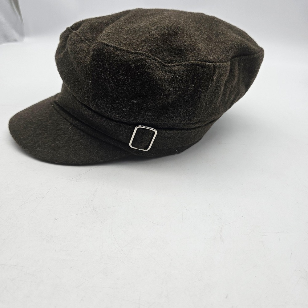 World Market Hat Cap Fitted Mens One Size Brown Wool Mariner Fisherman Cap